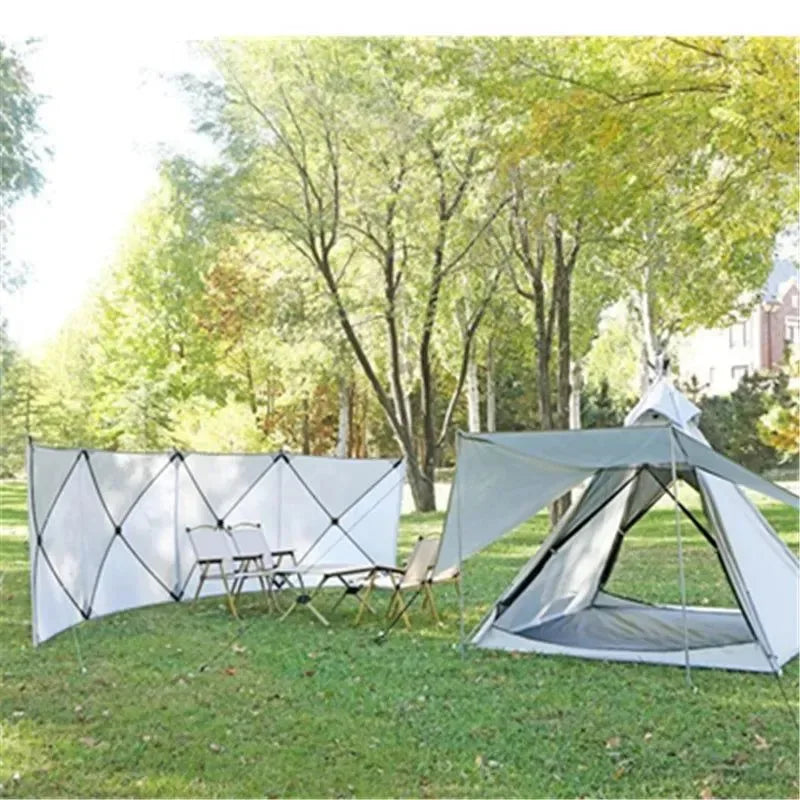 Folding Outdoor Camp Windscreen Gas Stove Burner Shelter Windbreak Wall - Hiking Picnic - Trekker Essentials