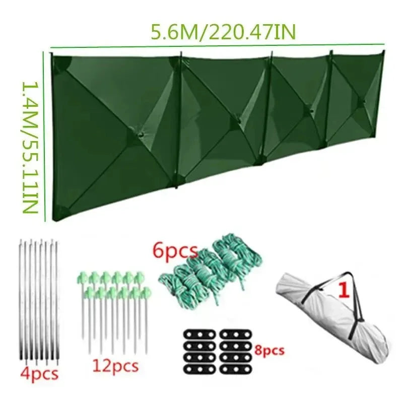 Folding Outdoor Camp Windscreen Gas Stove Burner Shelter Windbreak Wall - Hiking Picnic - Trekker Essentials