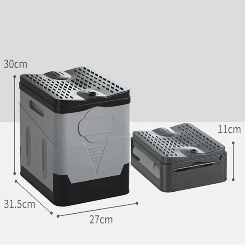 Folding Portable Toilet - Anti-Odor, Collapsible for Travel and Emergencies - Trekker Essentials