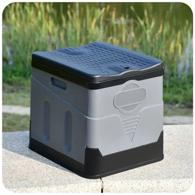 Folding Portable Toilet - Anti-Odor, Collapsible for Travel and Emergencies - Trekker Essentials