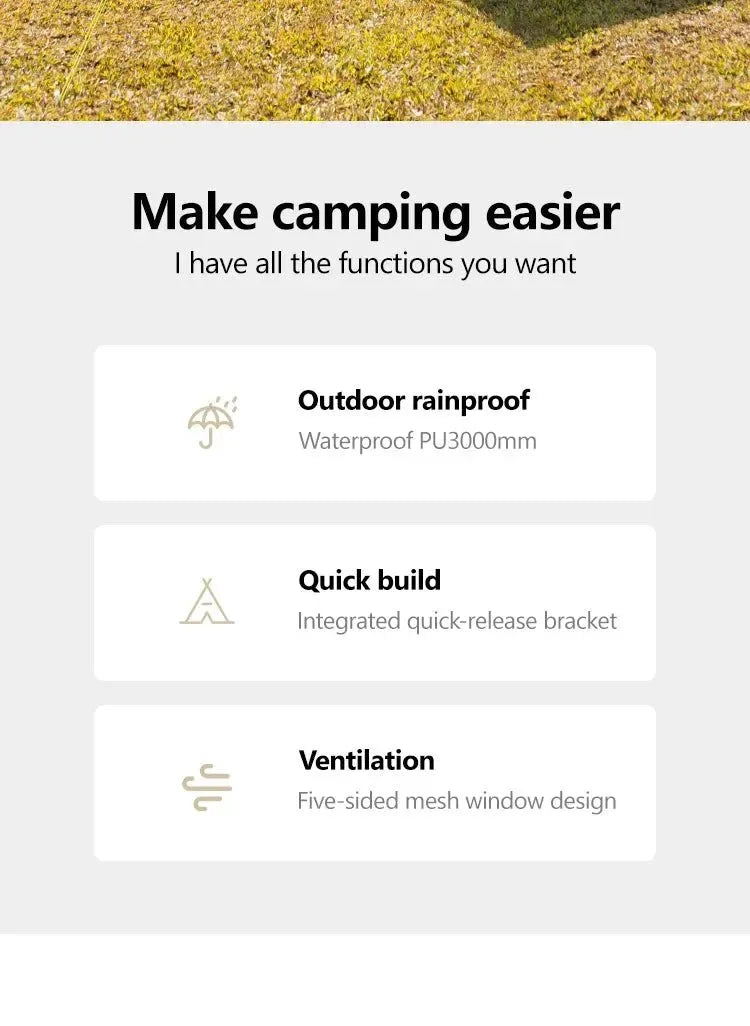 Fully Automatic Quick Open Two-Room Camping Tent – Waterproof 4-8 Person Cabin Tent for Outdoor Overnight Stays - Trekker Essentials
