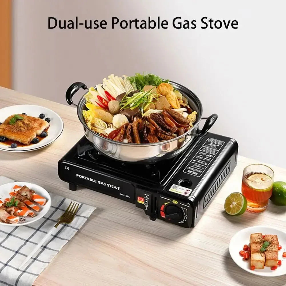 Gas Stove Burner Windproof Mini Camping Cooker - Trekker Essentials