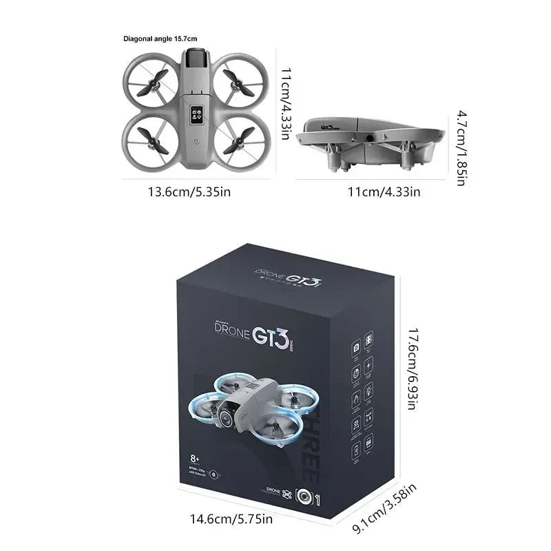 GT3 8K 5G GPS Drone – Dual HD Camera, 50X Zoom, Omnidirectional Obstacle Avoidance, 45-Min Flight Time - Trekker Essentials