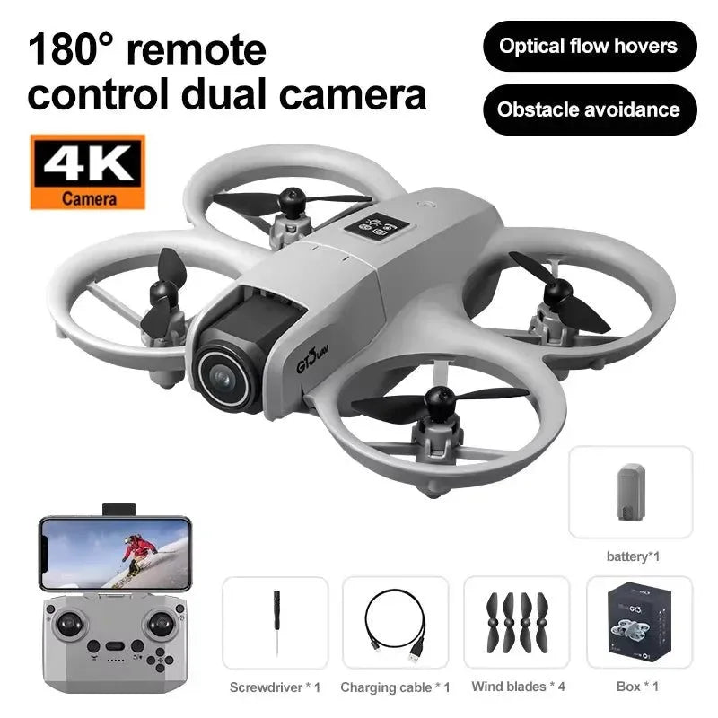 GT3 8K 5G GPS Drone – Dual HD Camera, 50X Zoom, Omnidirectional Obstacle Avoidance, 45-Min Flight Time - Trekker Essentials