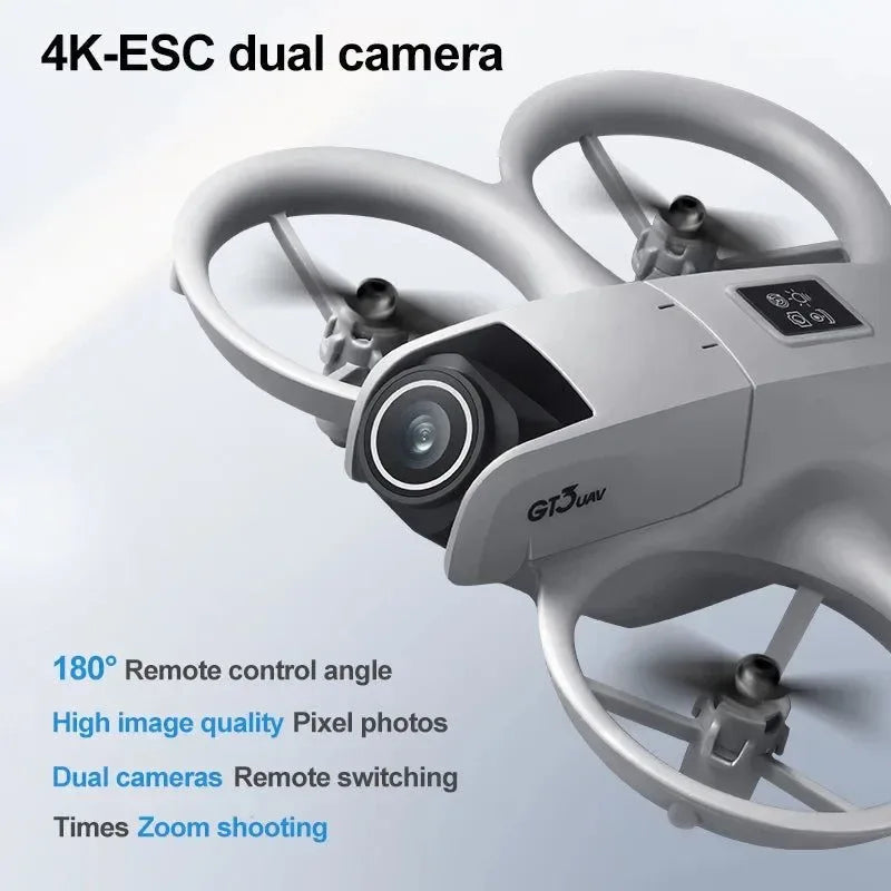 GT3 8K 5G GPS Drone – Dual HD Camera, 50X Zoom, Omnidirectional Obstacle Avoidance, 45-Min Flight Time - Trekker Essentials