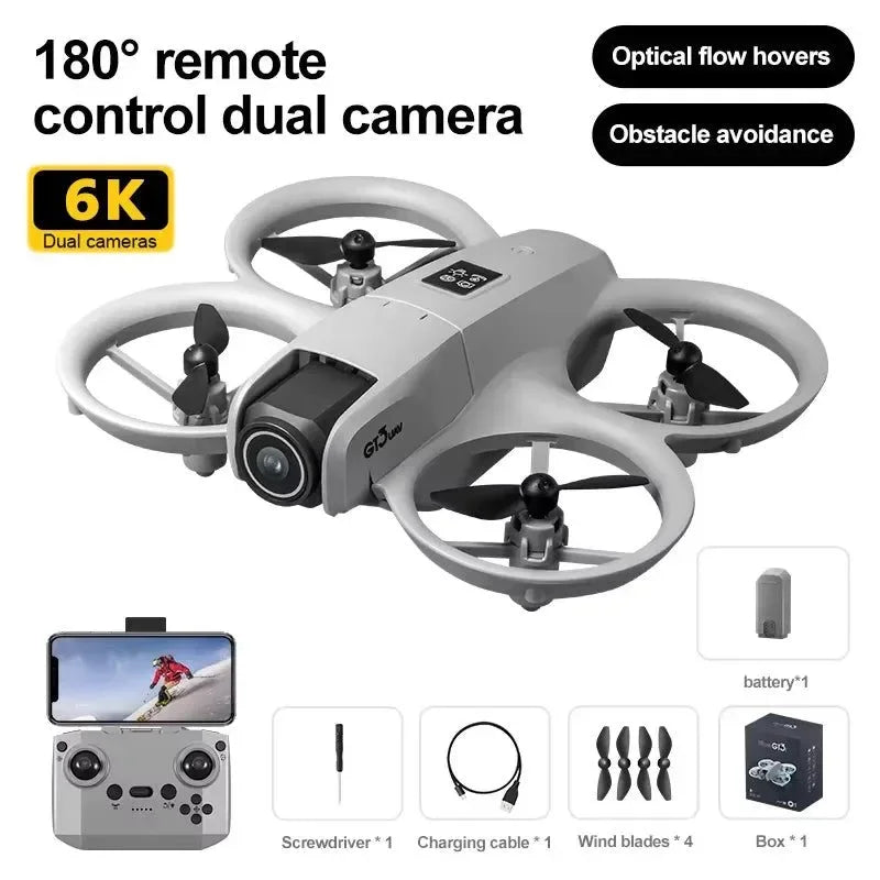 GT3 8K 5G GPS Drone – Dual HD Camera, 50X Zoom, Omnidirectional Obstacle Avoidance, 45-Min Flight Time - Trekker Essentials