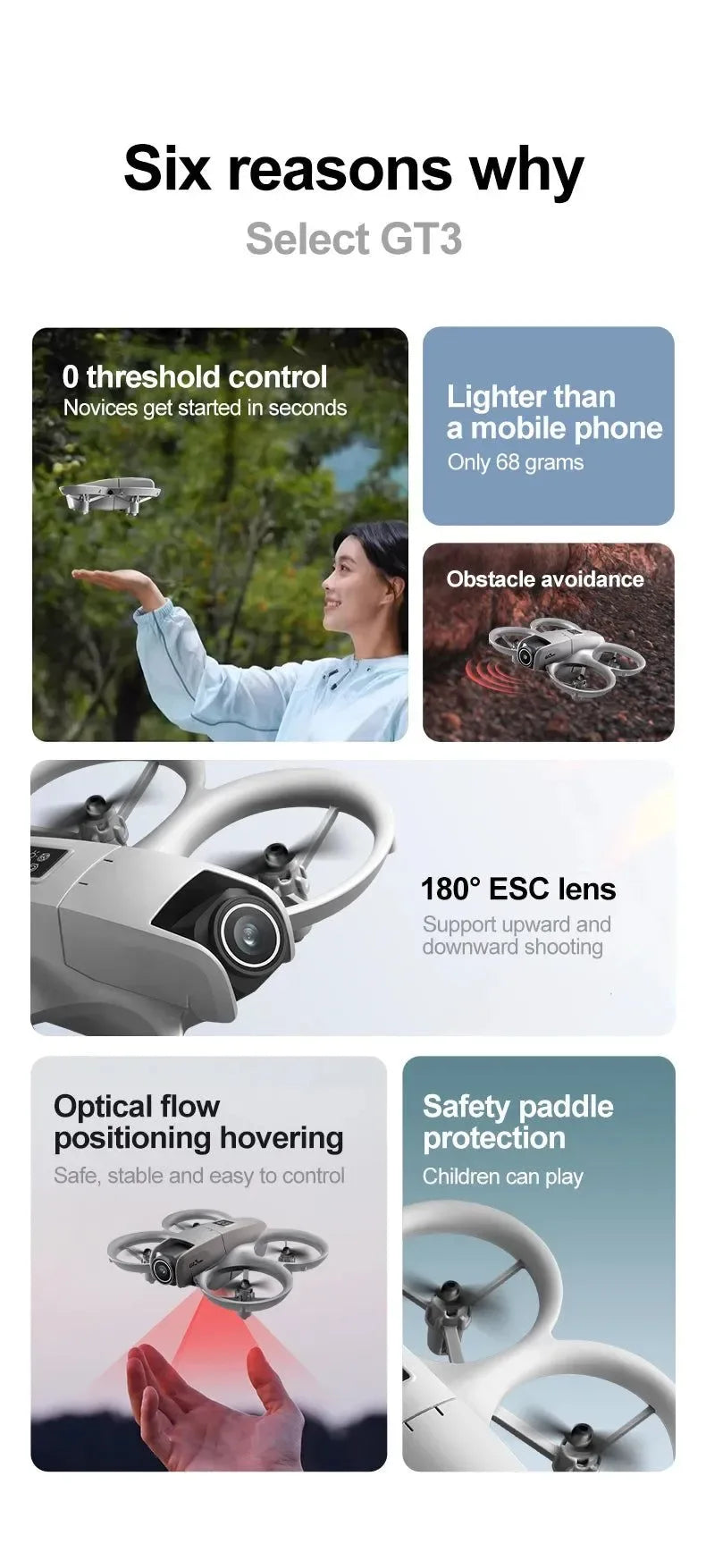 GT3 8K 5G GPS Drone – Dual HD Camera, 50X Zoom, Omnidirectional Obstacle Avoidance, 45-Min Flight Time - Trekker Essentials