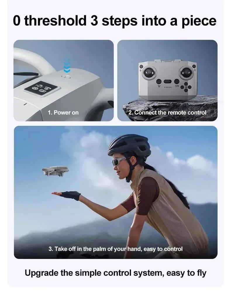 GT3 8K 5G GPS Drone – Dual HD Camera, 50X Zoom, Omnidirectional Obstacle Avoidance, 45-Min Flight Time - Trekker Essentials