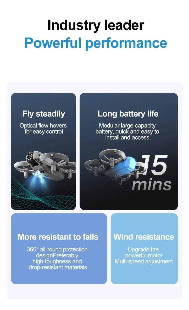 GT3 8K 5G GPS Drone – Dual HD Camera, 50X Zoom, Omnidirectional Obstacle Avoidance, 45-Min Flight Time - Trekker Essentials