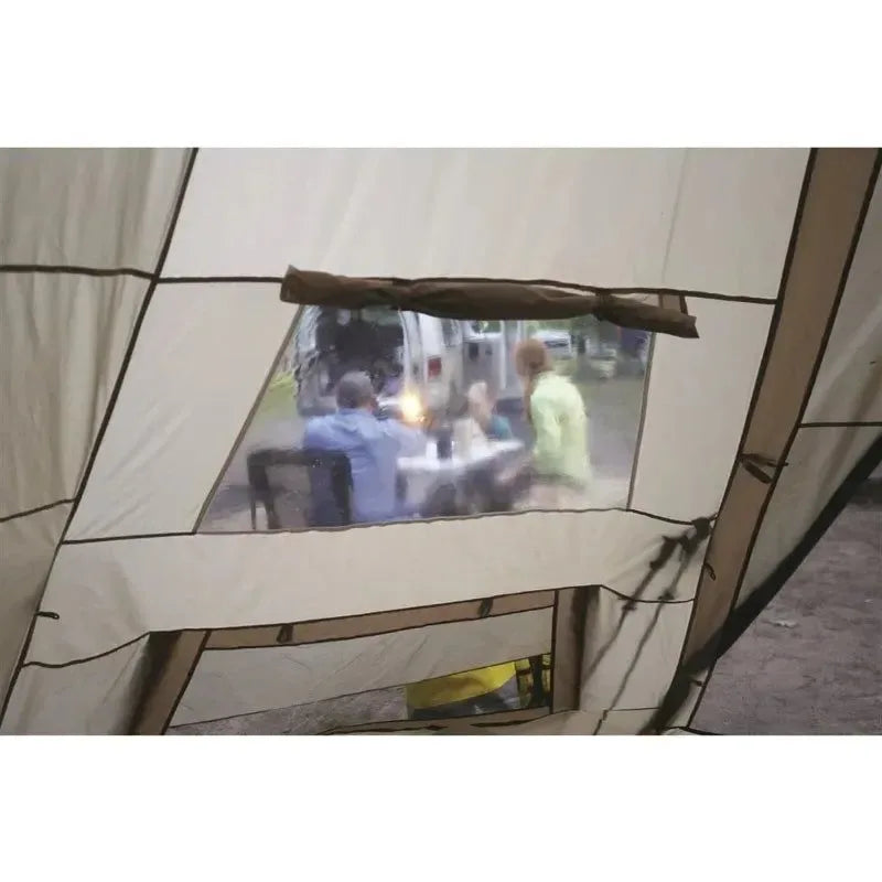 Guide Gear 18' Teepee Tent - Waterproof 8-Person Canvas Camping Shelter - Trekker Essentials