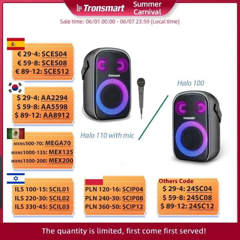 Halo 100 Bluetooth Speaker - Trekker Essentials