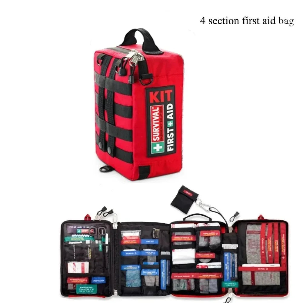 Handy Waterproof First Aid Kit - Essential Medical Bag for Outdoor Travel and Survival - Trekker Essentials