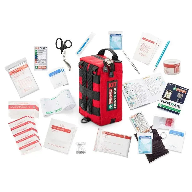 Handy Waterproof First Aid Kit - Essential Medical Bag for Outdoor Travel and Survival - Trekker Essentials