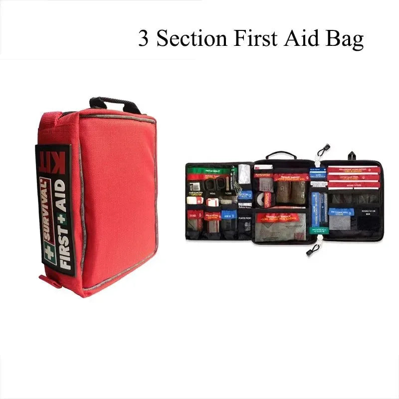 Handy Waterproof First Aid Kit - Essential Medical Bag for Outdoor Travel and Survival - Trekker Essentials