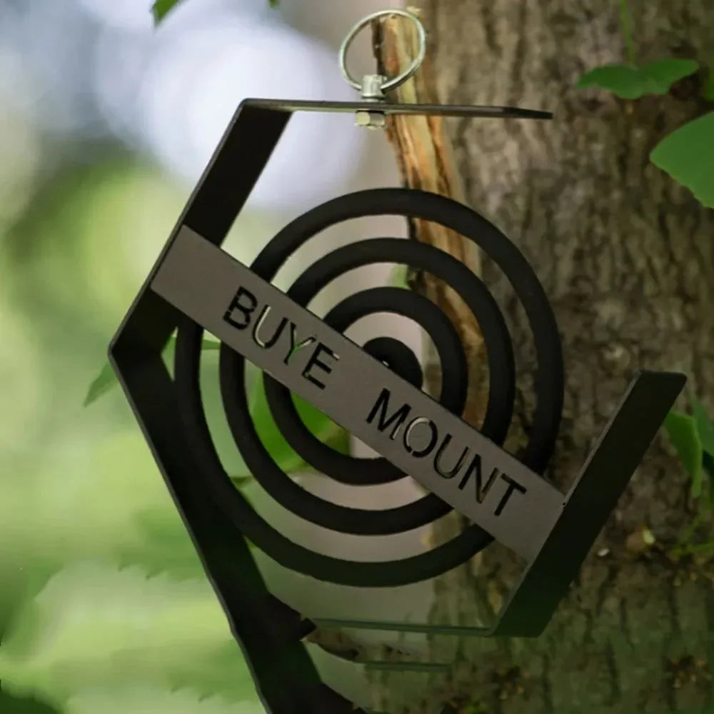 Hanging Mosquito Coil Holder for Camping – Durable Iron Frame Outdoor Mosquito Repellent Tray for Hiking & Travel - Trekker Essentials
