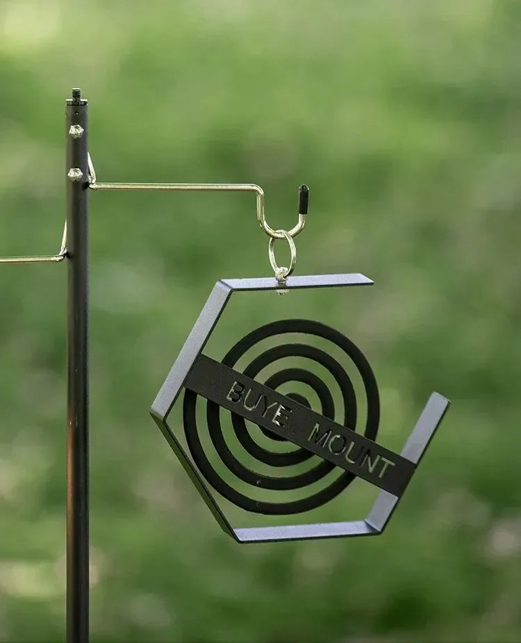 Hanging Mosquito Coil Holder for Camping – Durable Iron Frame Outdoor Mosquito Repellent Tray for Hiking & Travel - Trekker Essentials
