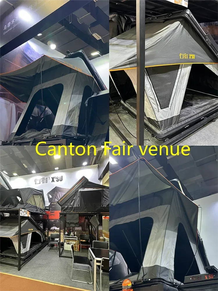 Hard Shell Roof Top Tent – 4-Person, Quick Automatic Opening, All-Weather Waterproof Camping Tent - Trekker Essentials