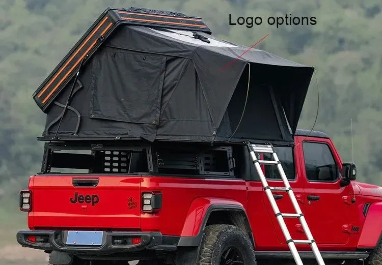 Hard Shell Roof Top Tent – 4-Person, Quick Automatic Opening, All-Weather Waterproof Camping Tent - Trekker Essentials