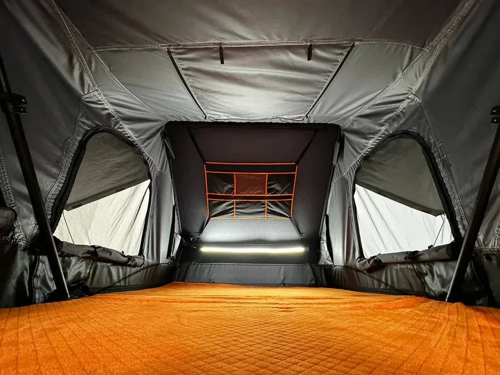 Hard Shell Roof Top Tent – 4-Person, Quick Automatic Opening, All-Weather Waterproof Camping Tent - Trekker Essentials