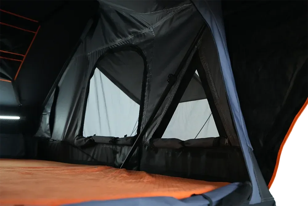 Hard Shell Roof Top Tent – 4-Person, Quick Automatic Opening, All-Weather Waterproof Camping Tent - Trekker Essentials