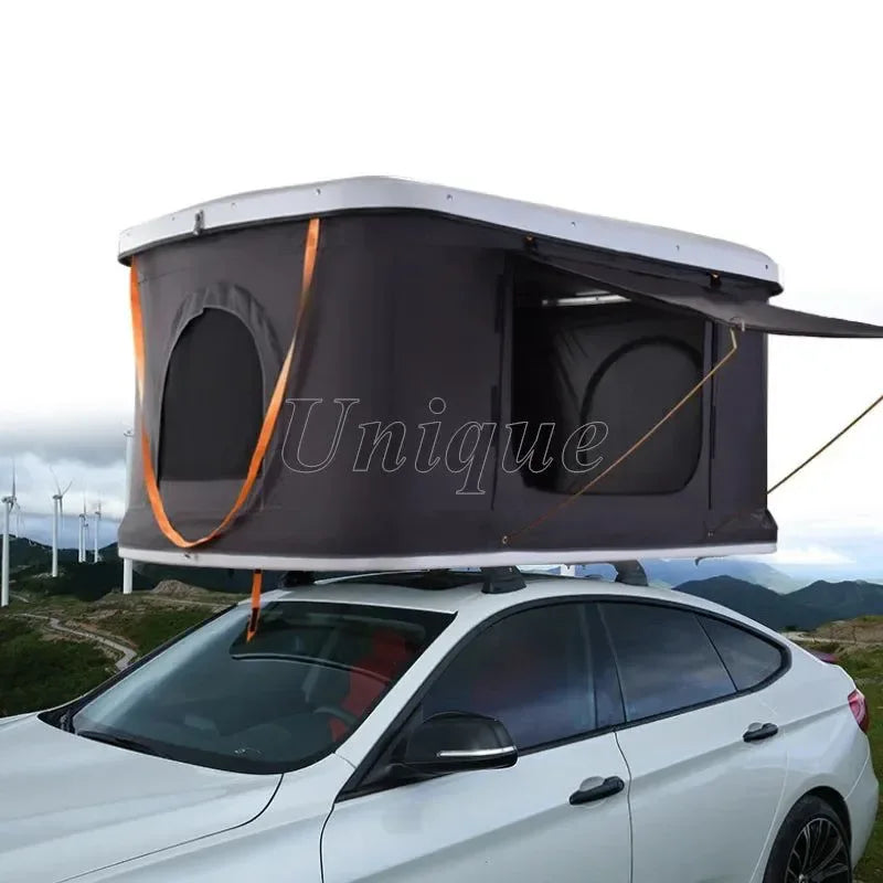 Hardshell Roof Top Tent for SUV – Waterproof, Foldable Car Camping Awning with Ladder & Lamp - Trekker Essentials