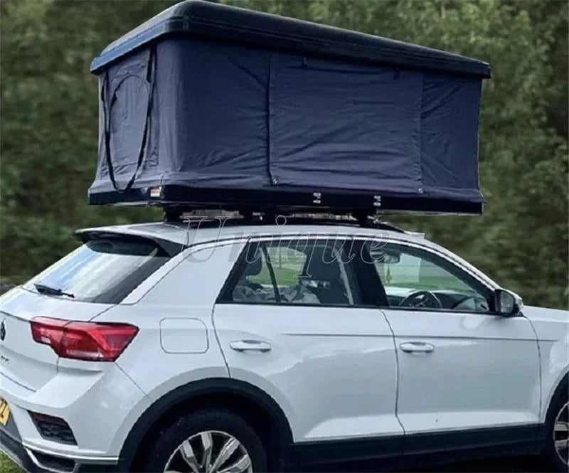 Hardshell Roof Top Tent for SUV – Waterproof, Foldable Car Camping Awning with Ladder & Lamp - Trekker Essentials