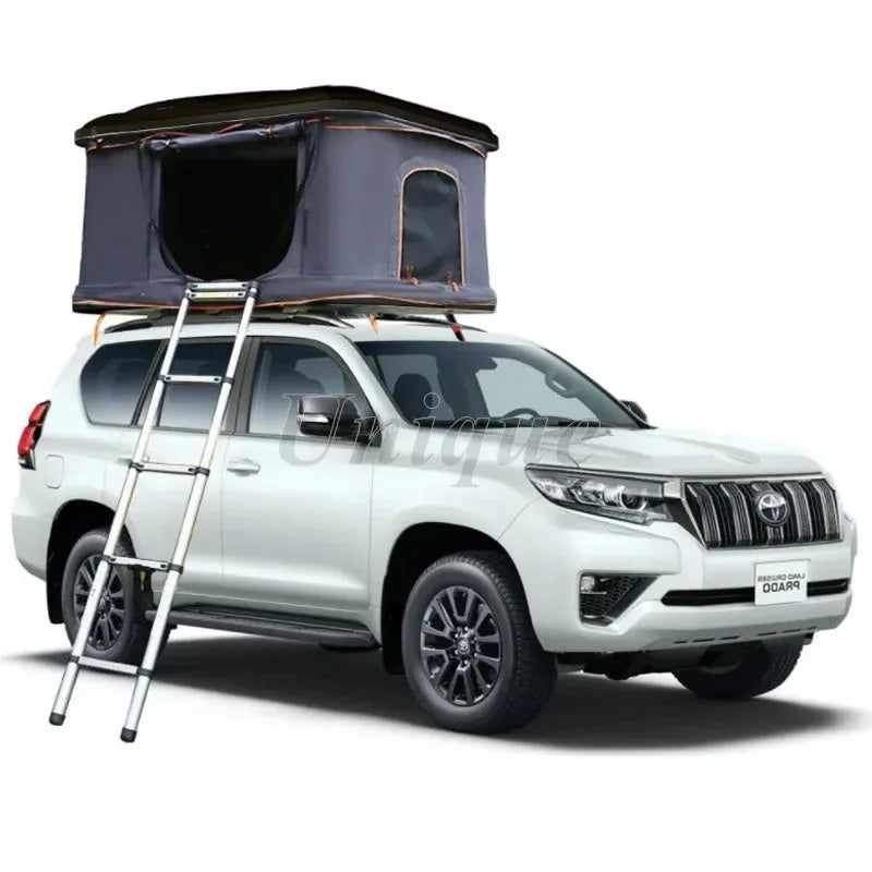 Hardshell Roof Top Tent for SUV – Waterproof, Foldable Car Camping Awning with Ladder & Lamp - Trekker Essentials