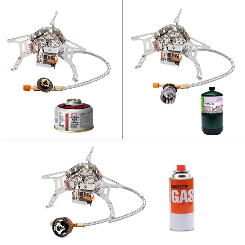 Head Gas Stove - Folding Burners for Camping and Backpacking - Trekker Essentials