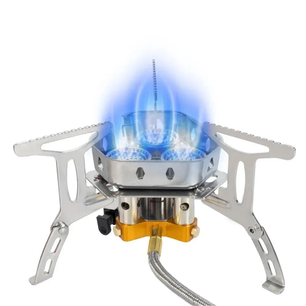 Head Gas Stove - Folding Burners for Camping and Backpacking - Trekker Essentials