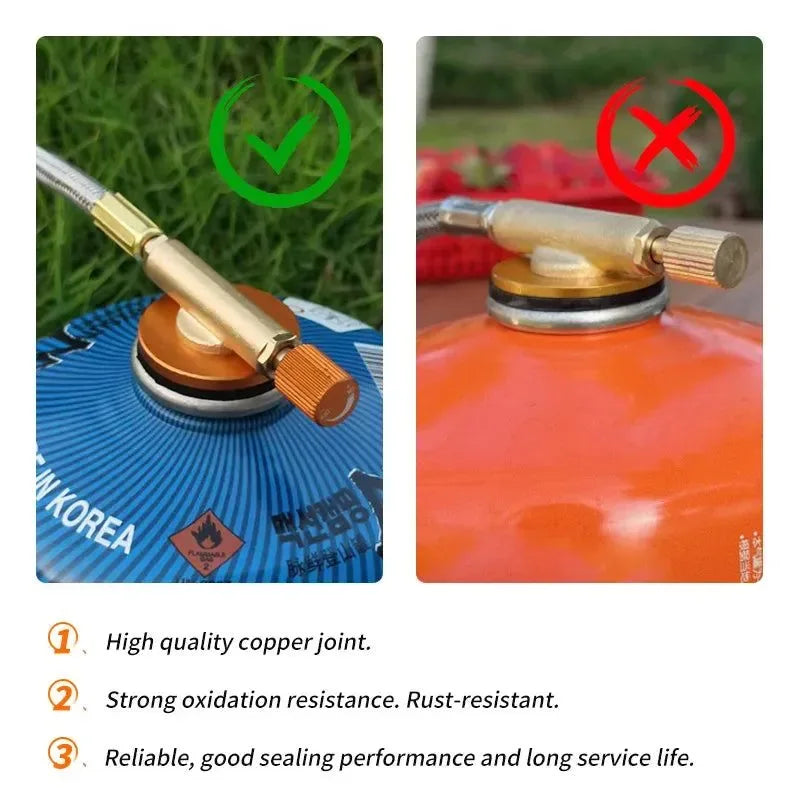 Head Gas Stove - Folding Burners for Camping and Backpacking - Trekker Essentials