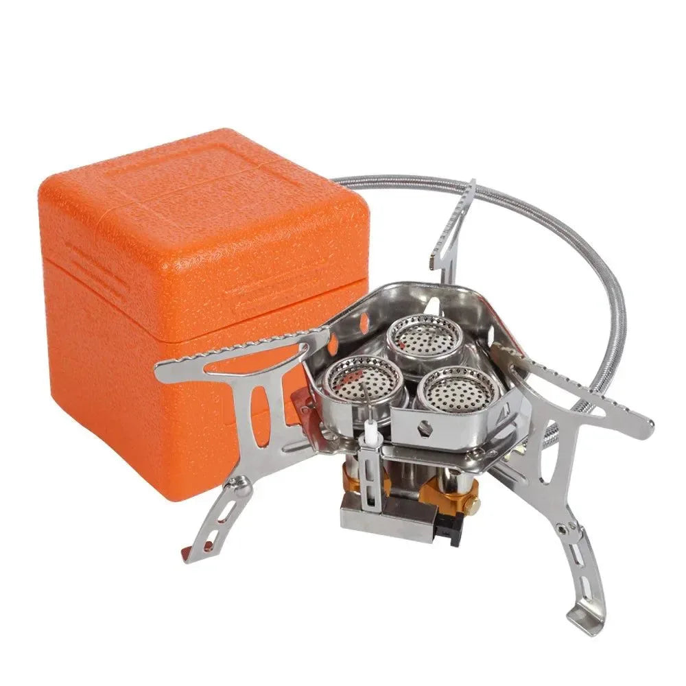 Head Gas Stove - Folding Burners for Camping and Backpacking - Trekker Essentials