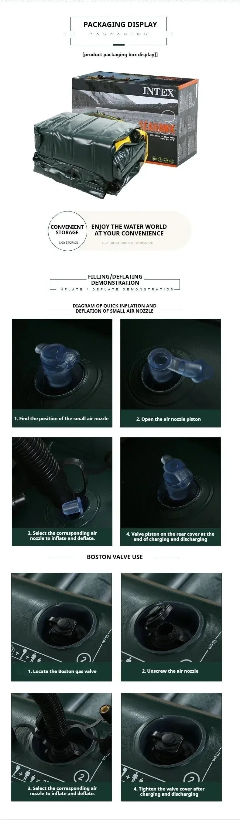 Heavy-Duty 1-3 Person Inflatable Boat: Fishing Dinghy with Detachable Seats & Foldable Kayak Design - Trekker Essentials