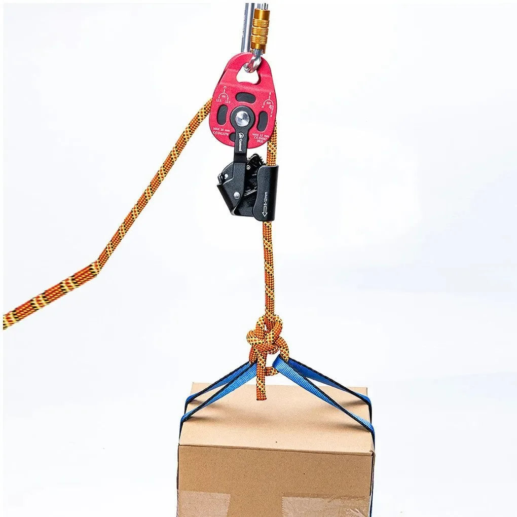 Heavy-Duty Climbing Pulley – Professional Ascender for Rock Climbing, Rescue & High-Altitude Transport - Trekker Essentials