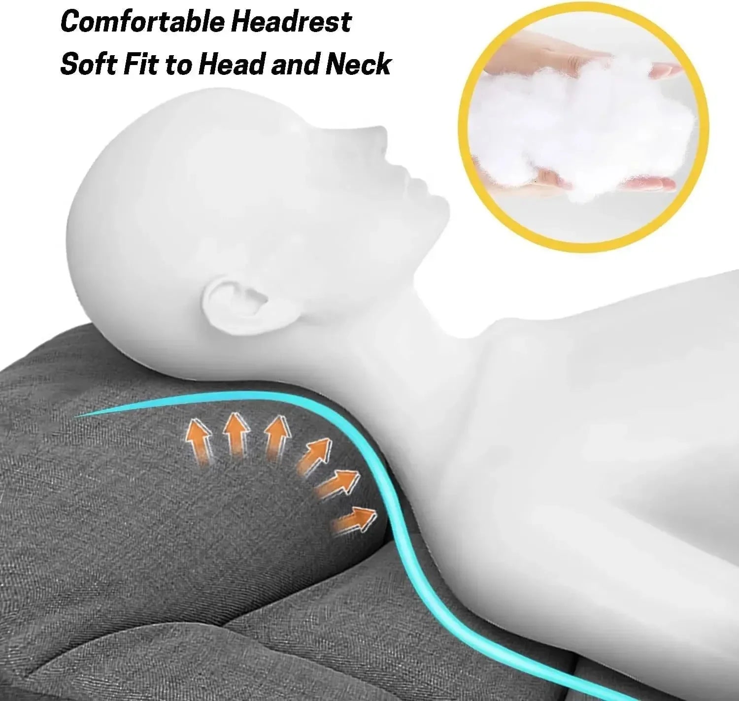 Heavy Duty Foldable Camping Cot with Quiet Pillow – 5-Position Adjustable Sleeping Cot for Adults - Trekker Essentials