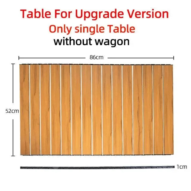 Heavy Duty Folding Utility Wagon - 500LB Capacity Collapsible Beach Cart for Camping, Garden & Outdoor Use - Trekker Essentials