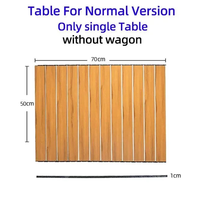 Heavy Duty Folding Utility Wagon - 500LB Capacity Collapsible Beach Cart for Camping, Garden & Outdoor Use - Trekker Essentials