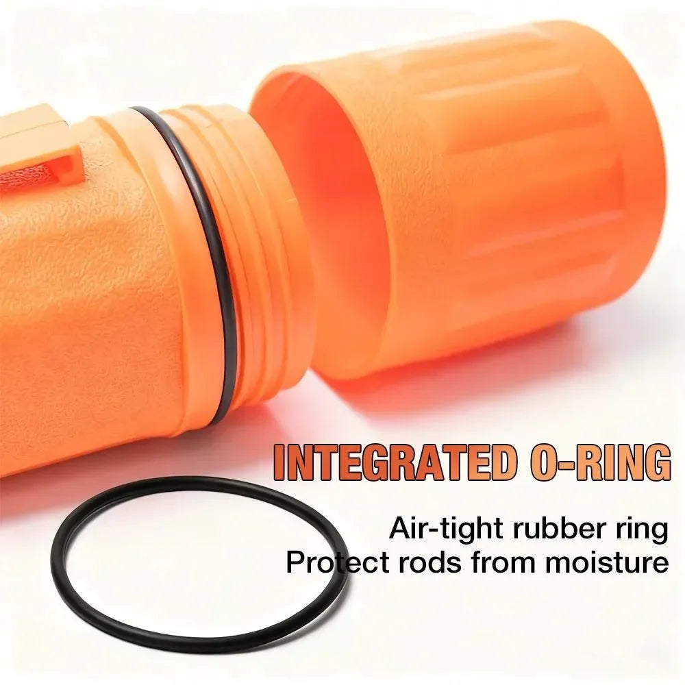 Heavy-Duty Moisture-Proof Welding Electrode Storage Tube with Belt Clip & Internal Dividers - Trekker Essentials