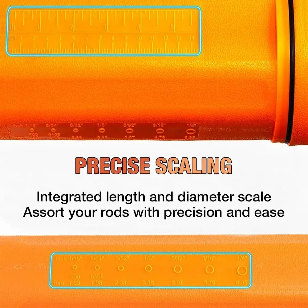 Heavy-Duty Moisture-Proof Welding Electrode Storage Tube with Belt Clip & Internal Dividers - Trekker Essentials
