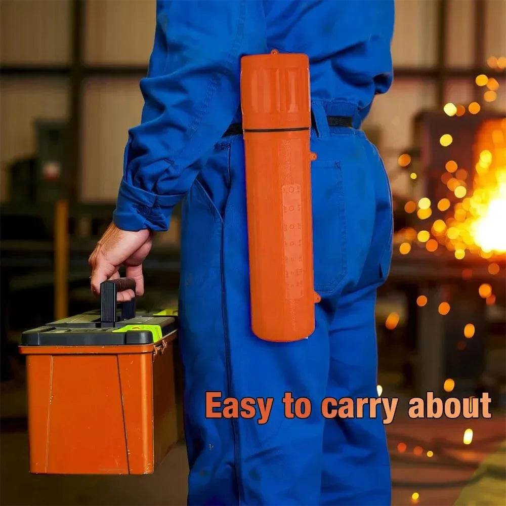 Heavy-Duty Moisture-Proof Welding Electrode Storage Tube with Belt Clip & Internal Dividers - Trekker Essentials