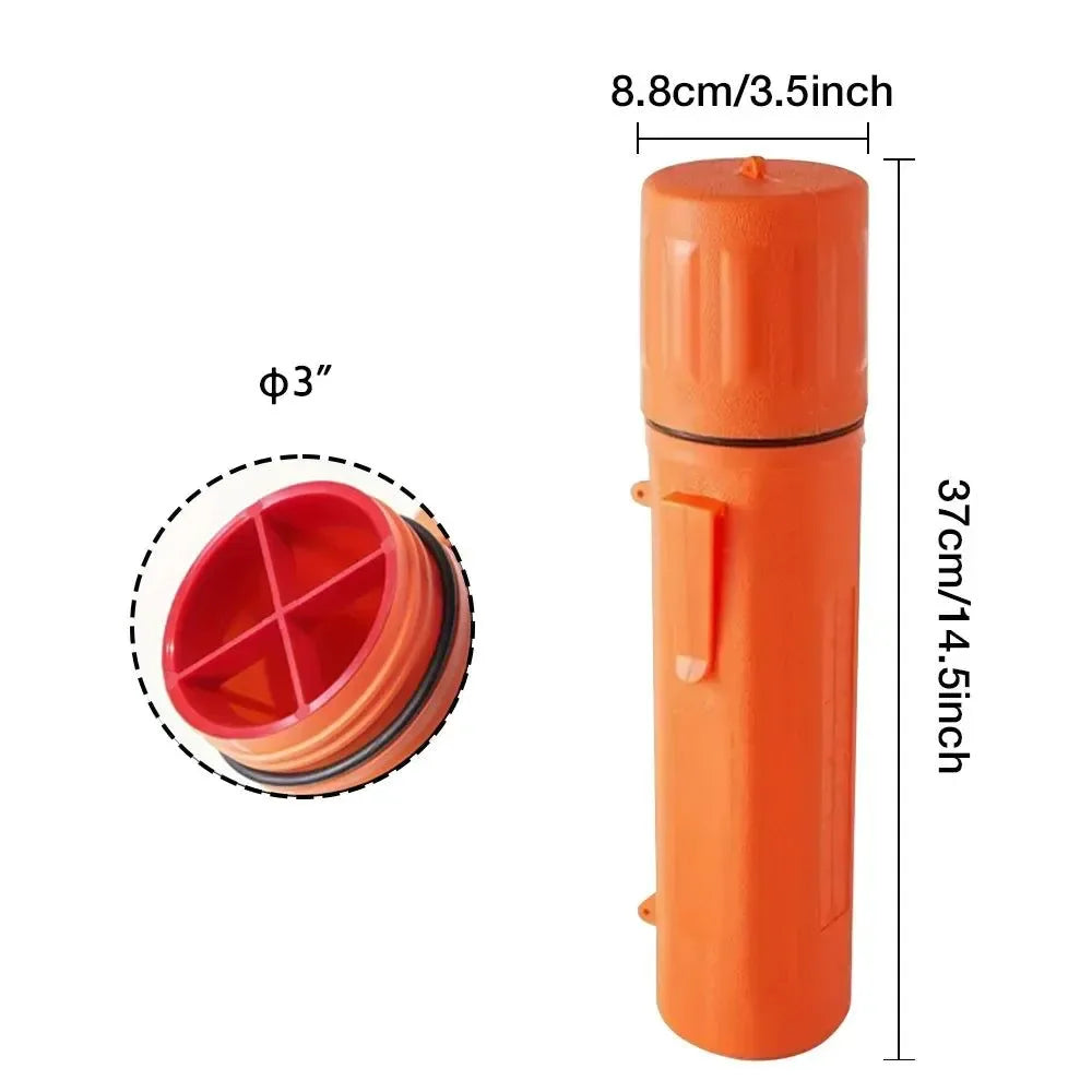 Heavy-Duty Moisture-Proof Welding Electrode Storage Tube with Belt Clip & Internal Dividers - Trekker Essentials