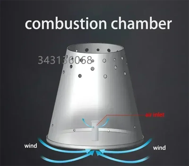 Heavy-Duty Portable Firewood Stove: Smokeless Stainless Steel Camping Stove for Cooking & Heating - Trekker Essentials