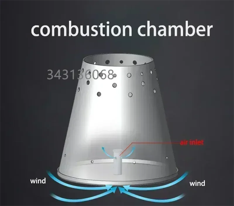 Heavy-Duty Portable Firewood Stove: Smokeless Stainless Steel Camping Stove for Cooking & Heating - Trekker Essentials