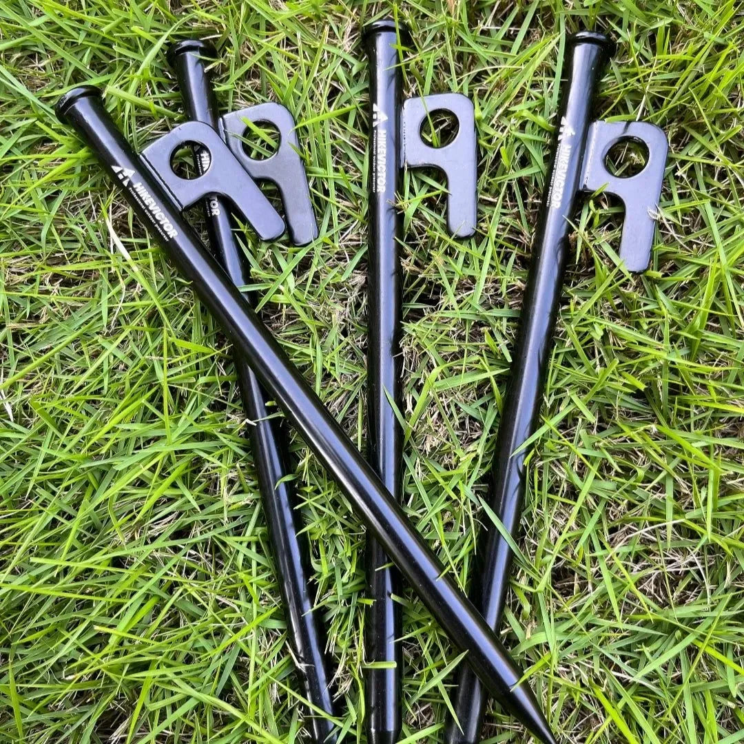 Heavy-Duty Steel Tent Pegs: Essential Camping Ground Anchors - Trekker Essentials