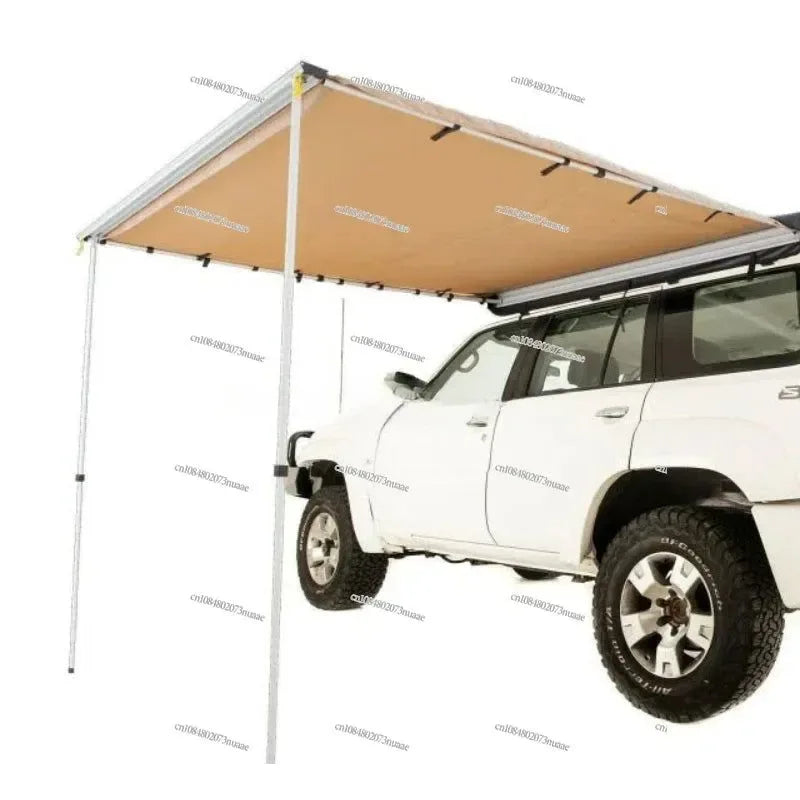 Heavy-Duty SUV Car Awning Canopy — Waterproof, Foldable, Drive-Away Tent for RV & Overland Camping, Travel Sun Shelter with Aluminum Poles - Trekker Essentials