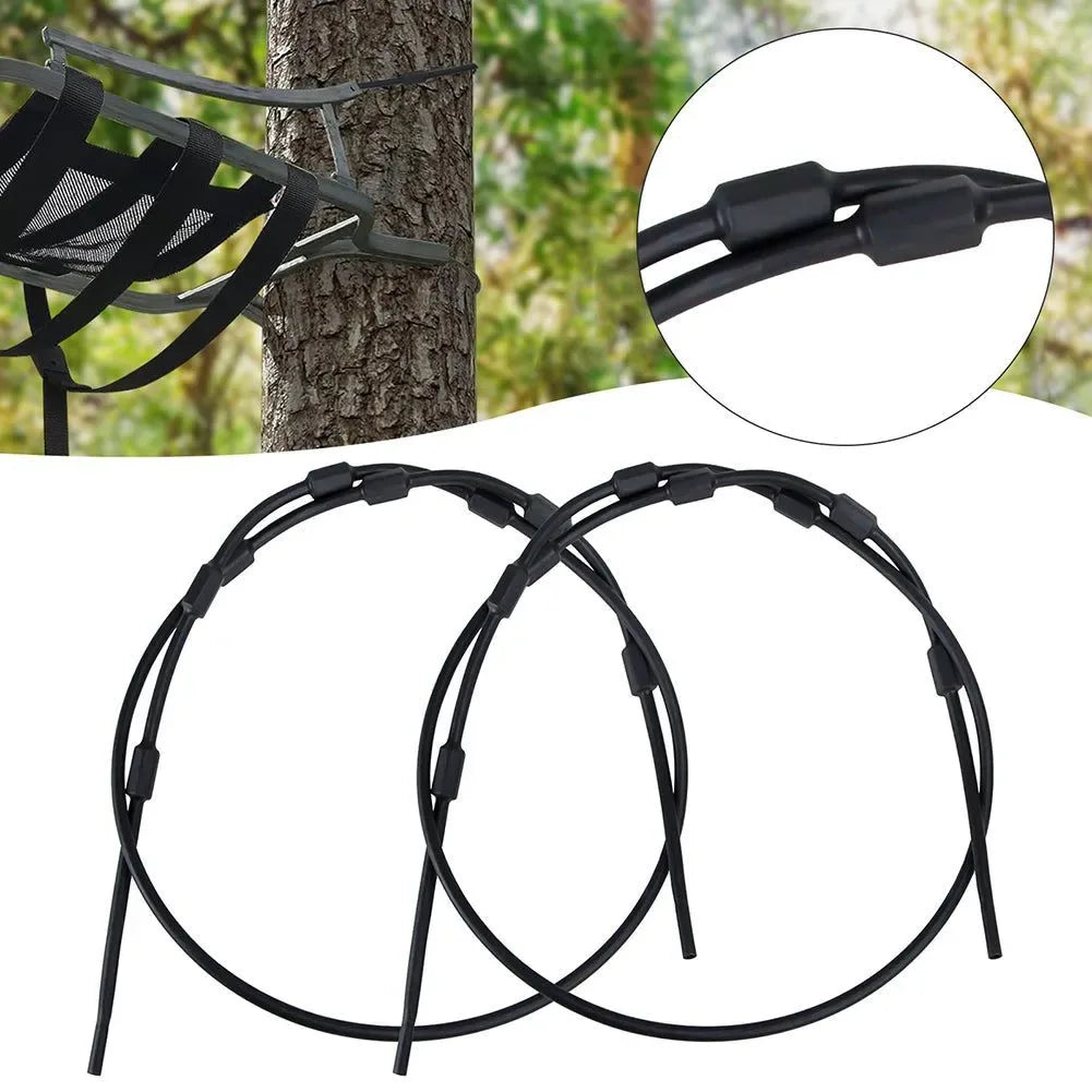 Heavy-Duty Tree Stand Replacement Cables - Adjustable Treestand Accessories (1/2-Piece Set) - Trekker Essentials
