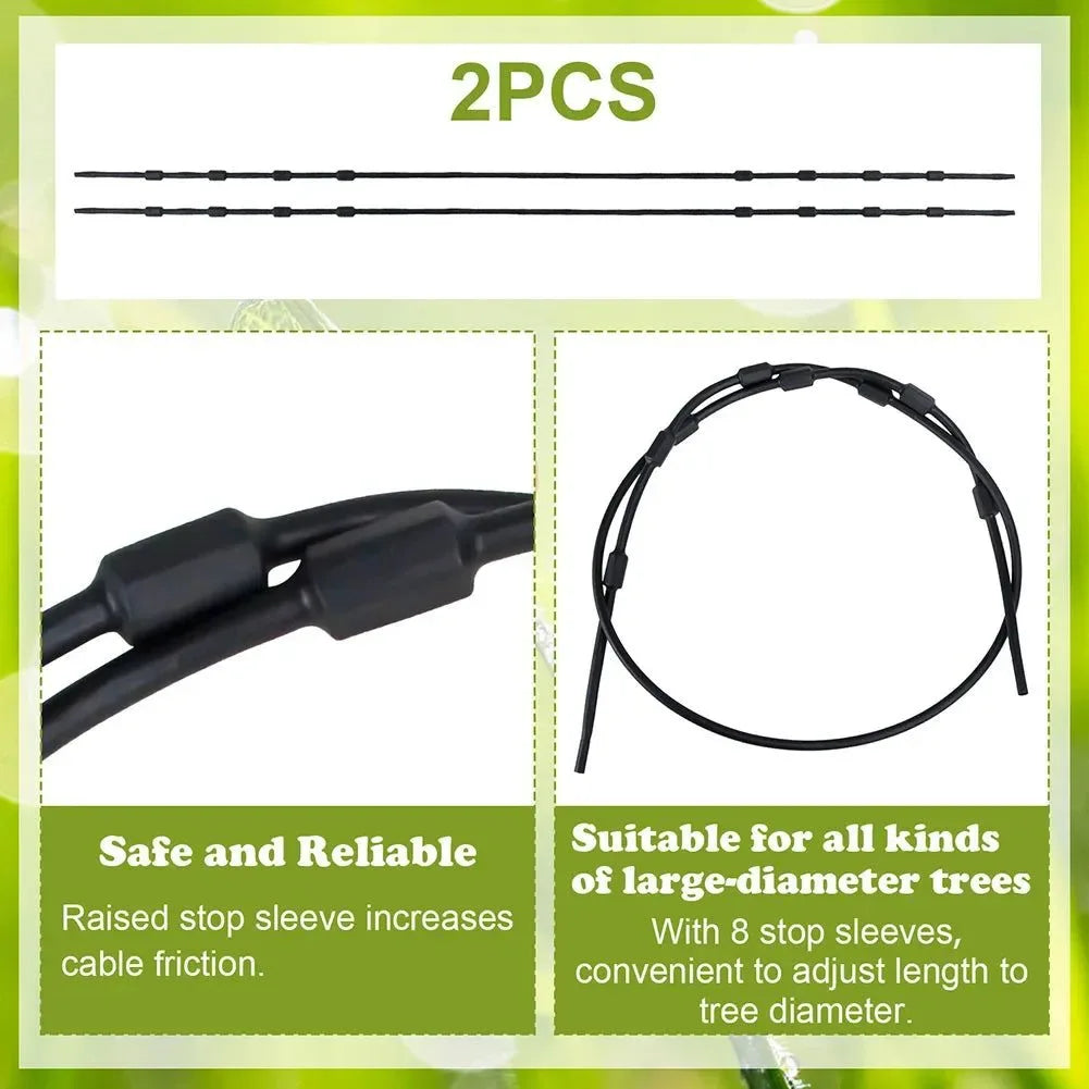 Heavy-Duty Tree Stand Replacement Cables - Adjustable Treestand Accessories (1/2-Piece Set) - Trekker Essentials