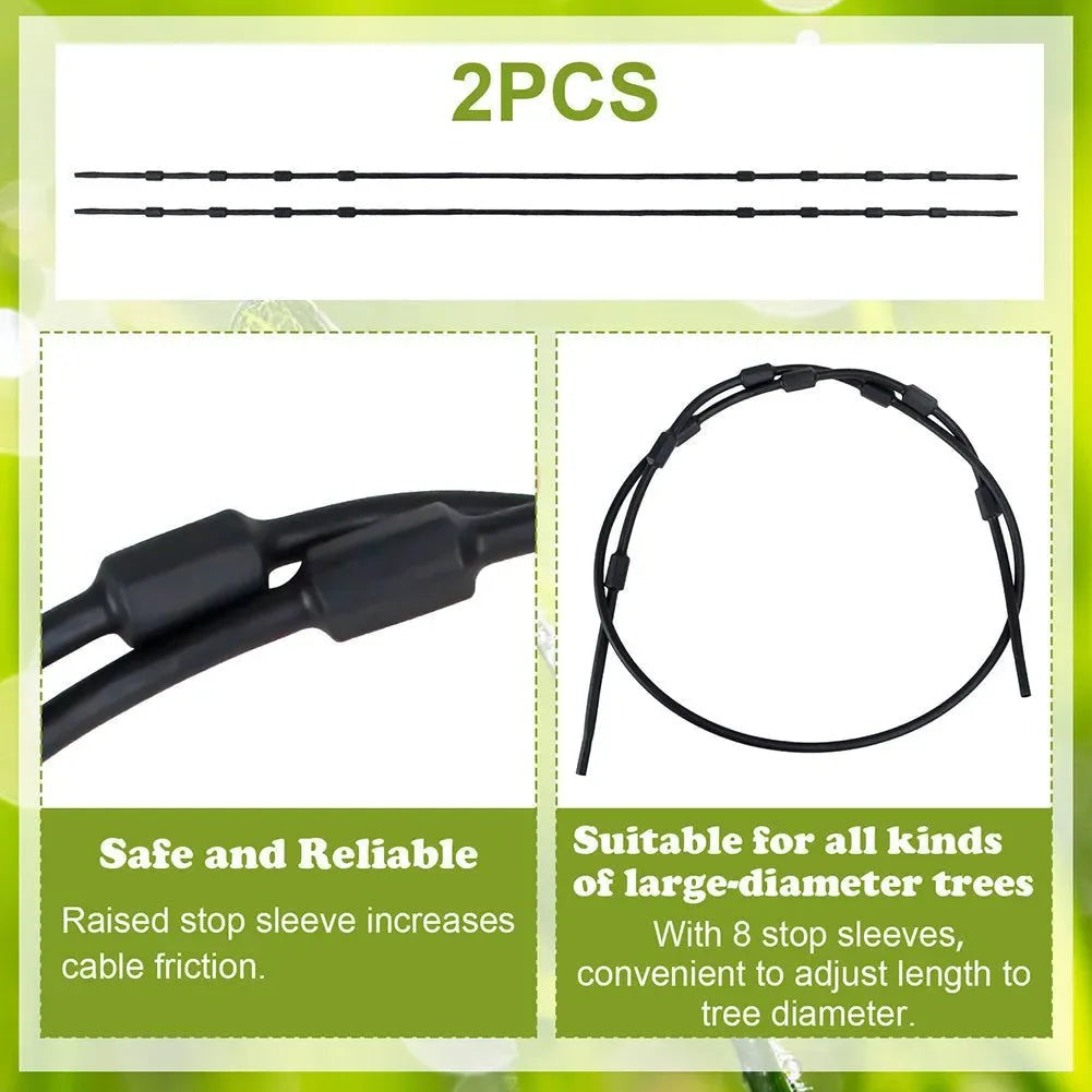 Heavy-Duty Tree Stand Replacement Cables - Adjustable Treestand Accessories (1/2-Piece Set) - Trekker Essentials