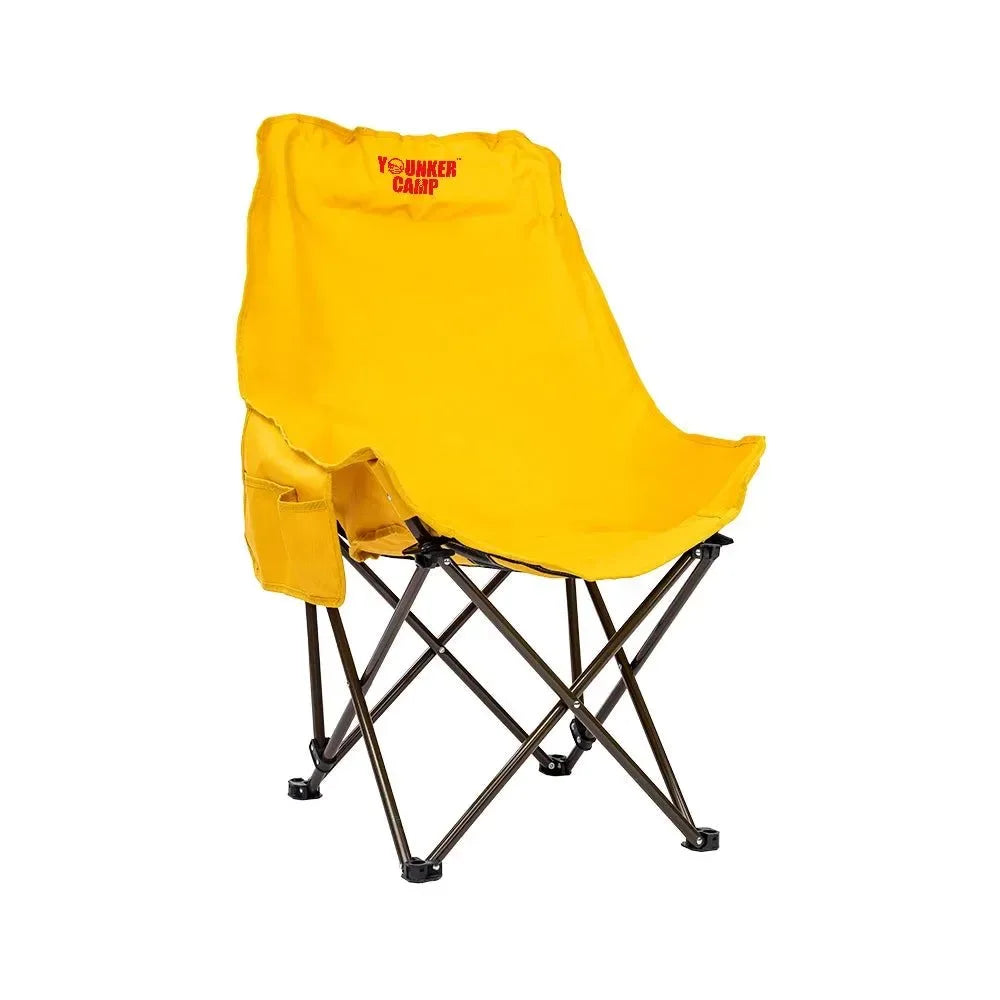 High-Back Camping Chair with Storage Bag – Heavy-Duty Foldable Outdoor Chair for Backyard, Fishing & Hiking (400lbs Capacity) - Trekker Essentials
