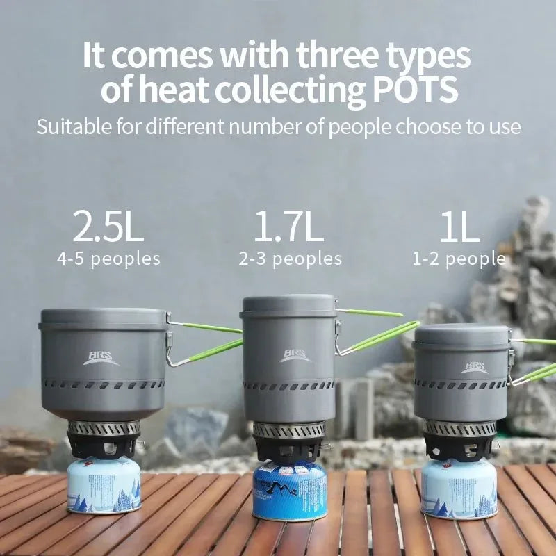 High-Efficiency Outdoor Reactor Head for Windproof Heating & Fast Water Boiling - Trekker Essentials