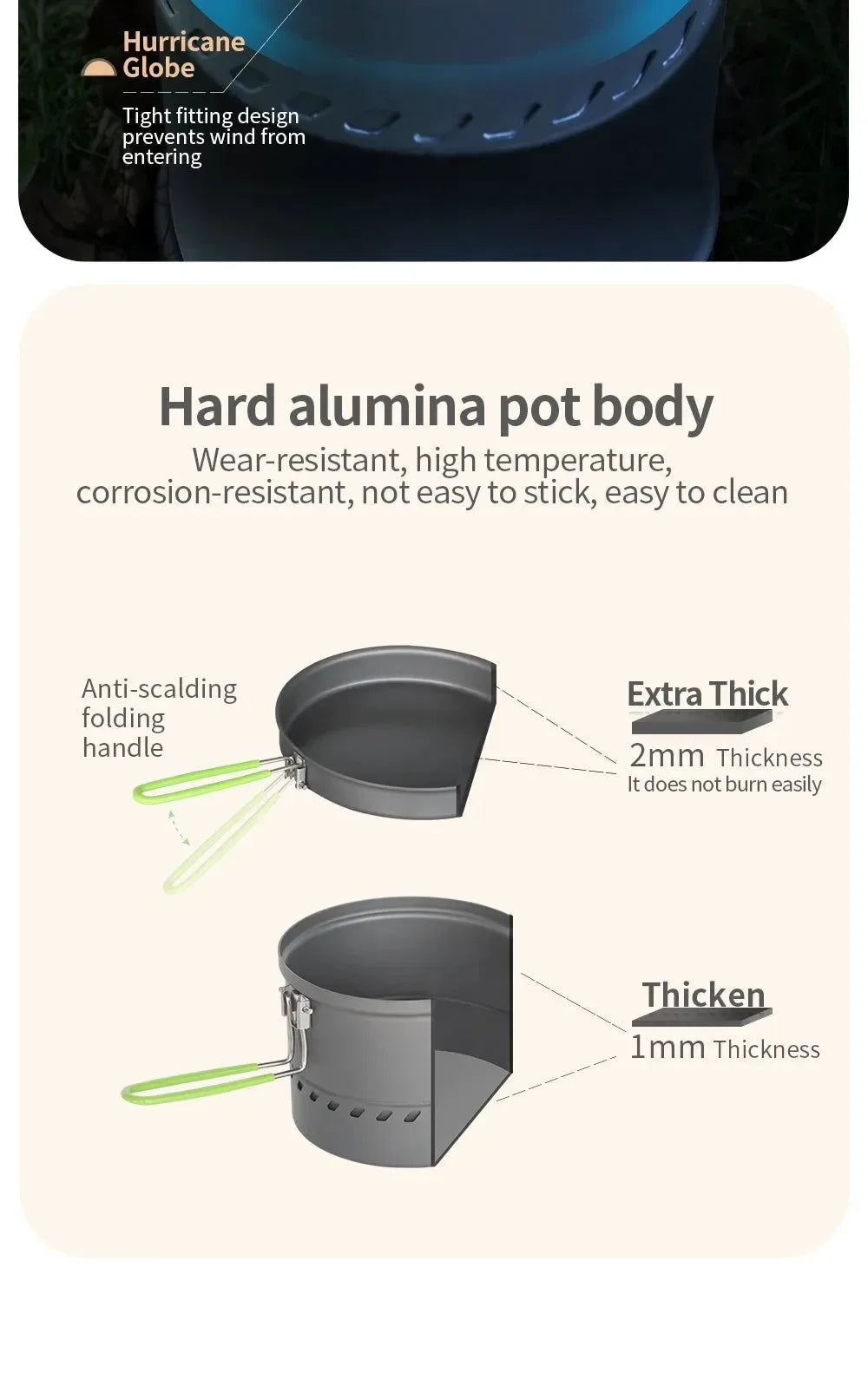High-Efficiency Outdoor Reactor Head for Windproof Heating & Fast Water Boiling - Trekker Essentials